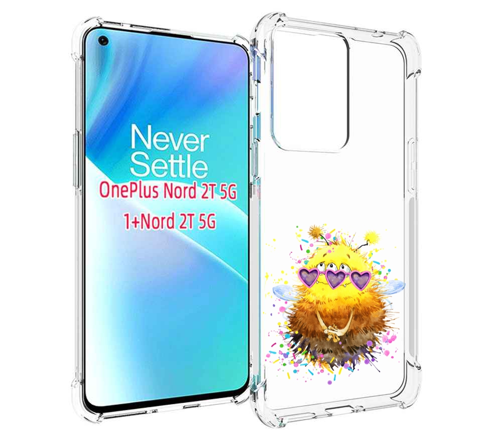 

Чехол MyPads Пушитый шмель для OnePlus Nord 2T, Прозрачный, Tocco