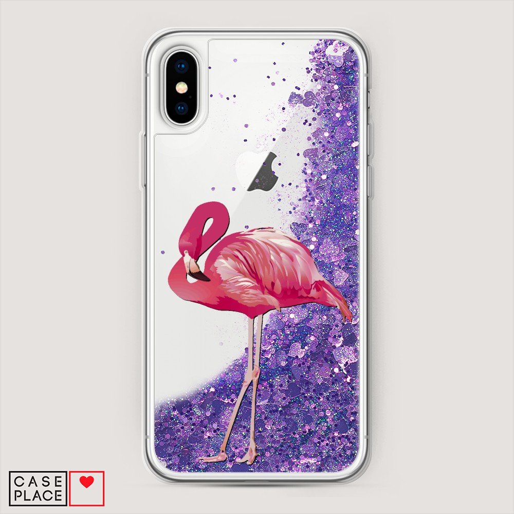 

Чехол Awog на Apple iPhone XS Max (10S Max)/Айфон XS Max (10S Max) "Застенчивый фламинго", Разноцветный, 11992-1
