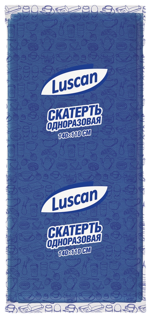 

Скатерть одноразовая Luscan нетканое полотно 140 х 110 см синяя, Синий