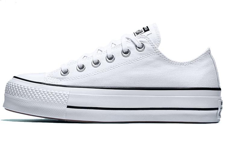 

Кеды унисекс Converse Chuck Taylor All Star platform low top белые 37.5 EU, Белый, Chuck Taylor All Star platform low top