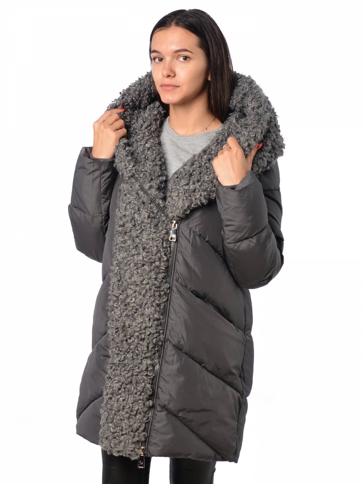 

Куртка женская EVACANA 3985 серая 48 RU, Серый, 3985
