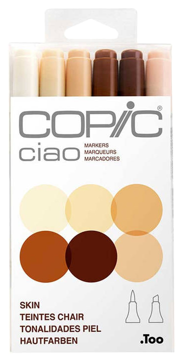Набор маркеров Copic Ciao Skin Tones 22075666 6 цветов