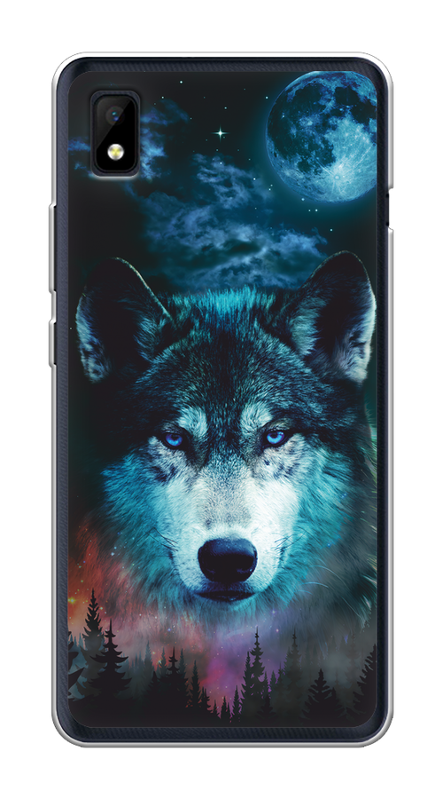 

Чехол на ZTE Blade L210 "Лунный волк", Бирюзовый;розовый;синий, 134150-1