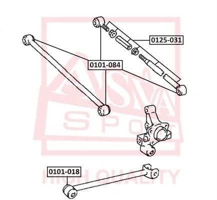 

С-б.зад.рычага TOYOTA CAMRY CV30 1990-1994