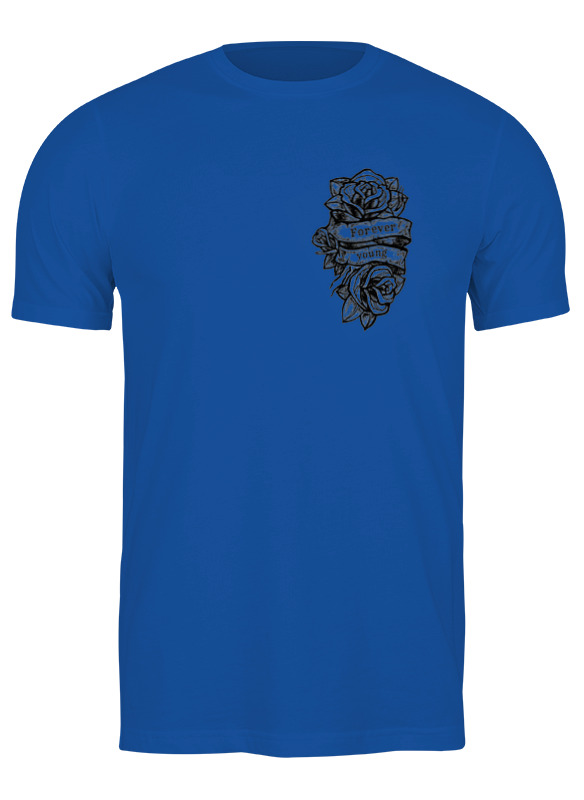 

Футболка мужская Printio Forever young ж синяя XL, Синий, Forever young ж