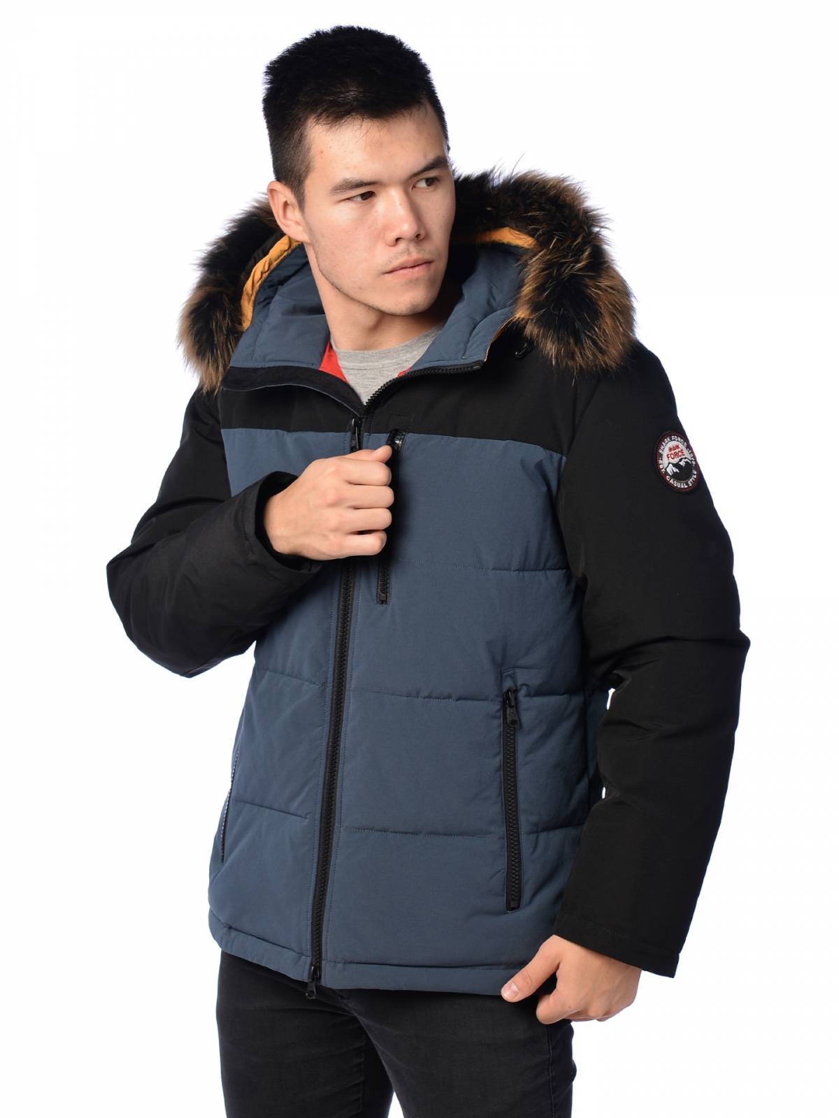 

Зимняя куртка мужская Shark Force 3990 синяя 48 RU, Синий, 3990
