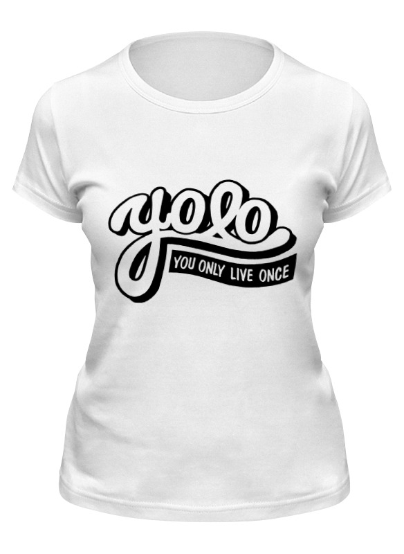 

Футболка женская Printio Yolo (you only live once) белая XL, Белый, Yolo (you only live once)