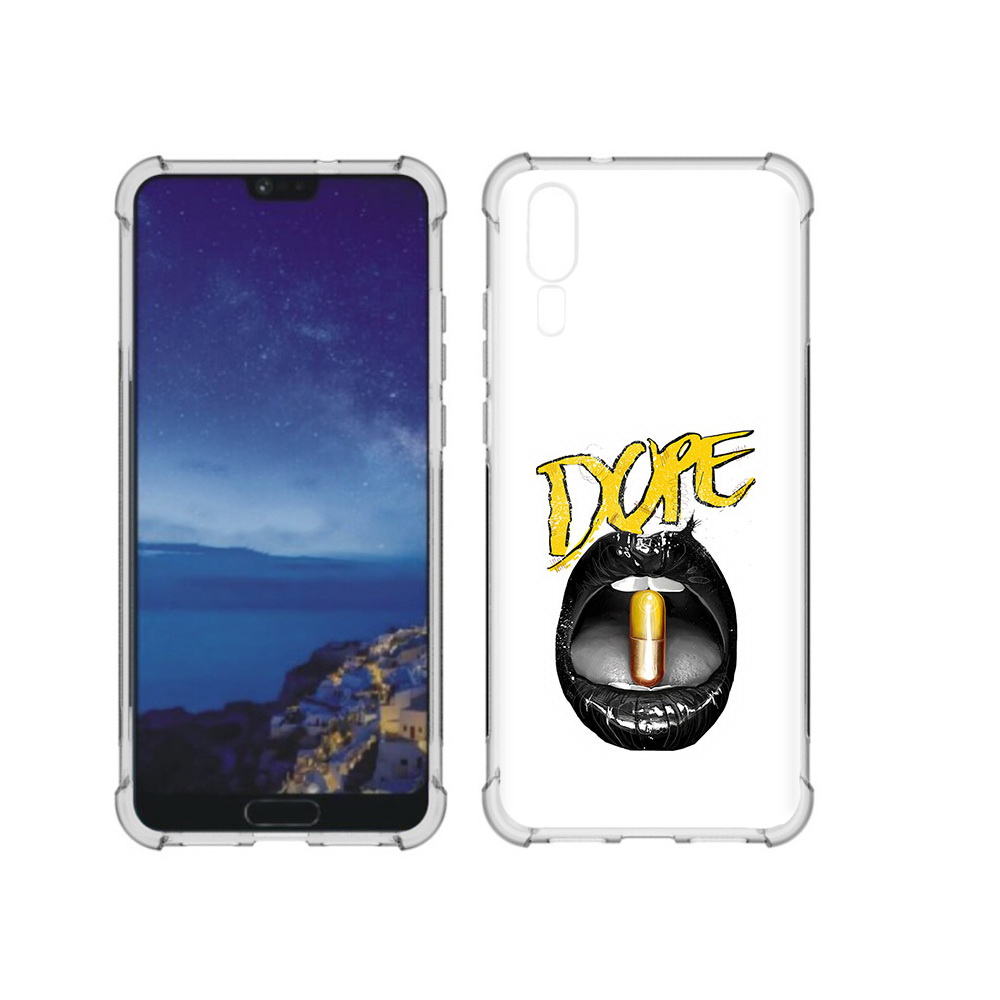 

Чехол MyPads Tocco для Huawei P20 губы (PT108006.52.303), Прозрачный, Tocco