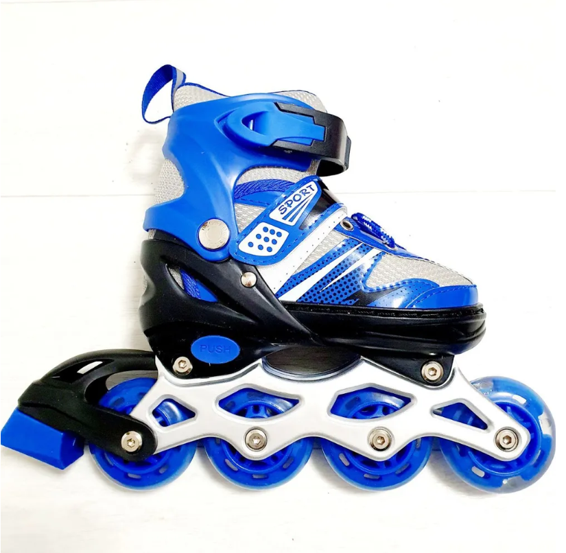 

Роликовые коньки раздвижные, AS090190101150, L 39-42, синие, rolblue