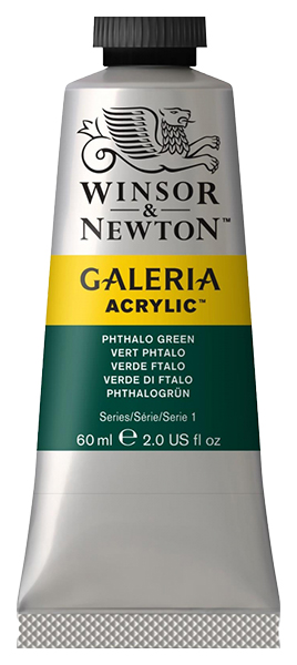 Краска акриловая Winsor&Newton Galeria 60 мл зеленый фц