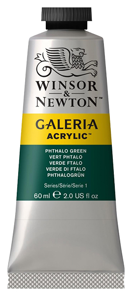 фото Краска акриловая winsor&newton galeria 60 мл зеленый фц