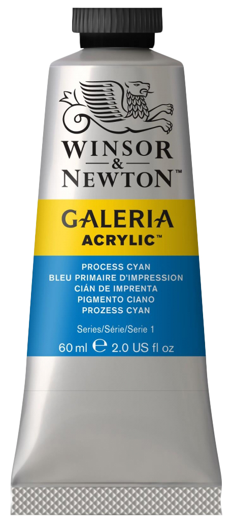 фото Краска акриловая winsor&newton galeria 60 мл синий циан