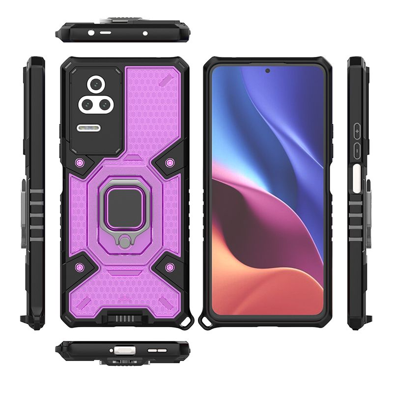 

Противоударный чехол с Innovation Case с защитой камеры для Xiaomi Poco F4 (фиолетовый), 326046983