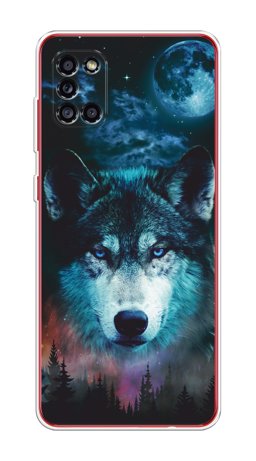 

Чехол на Samsung Galaxy A31 "Лунный волк", Бирюзовый;розовый;синий, 2100350-1