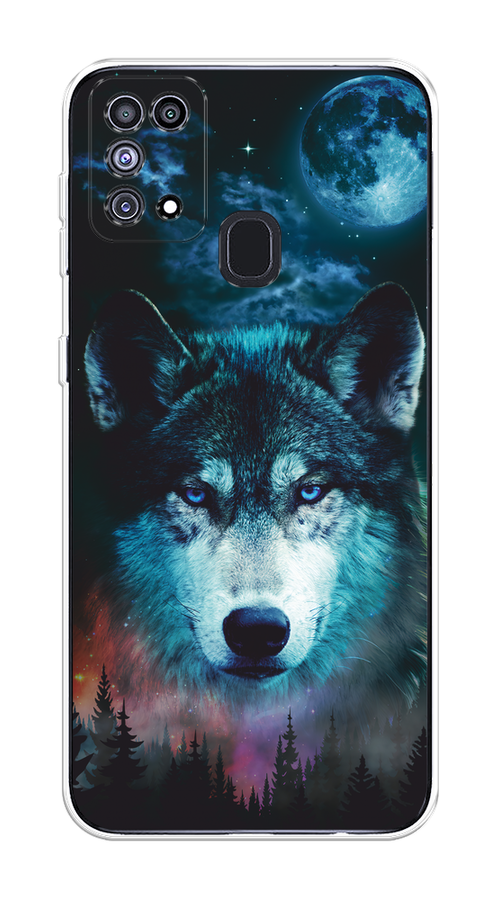 

Чехол на Samsung Galaxy M31 "Лунный волк", Бирюзовый;розовый;синий, 2100750-1