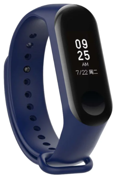 

Ремешок силиконовый для Xiaomi Mi Band 5 синий, j-69