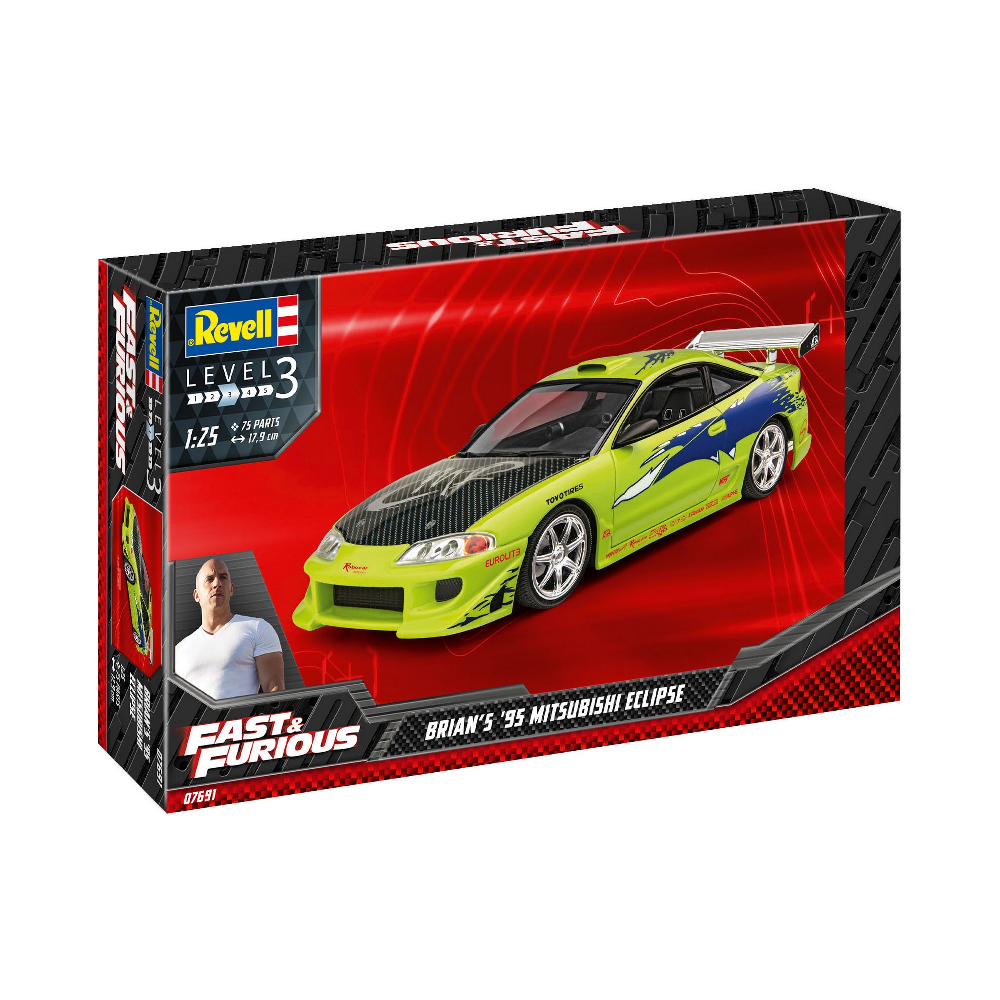 Сборная модель Автомобиль ФОРСАЖ - Fast & Furious Brian's 1995 Mitsubishi Eclipse