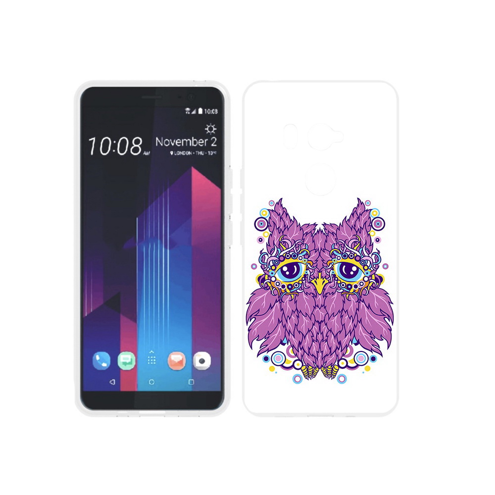 

Чехол MyPads Tocco для HTC U11 EYEs Розовая сова, Прозрачный, Tocco