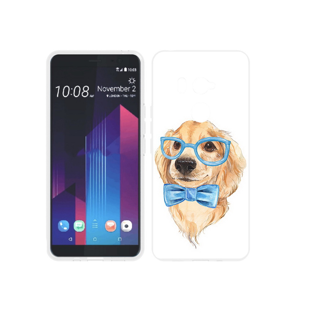 

Чехол MyPads Tocco для HTC U11 EYEs Собака интеллигент, Прозрачный, Tocco