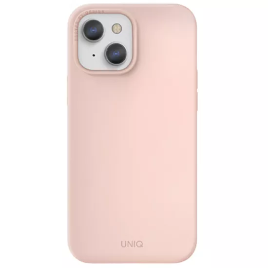 фото Чехол uniq lino для iphone 13 розовый