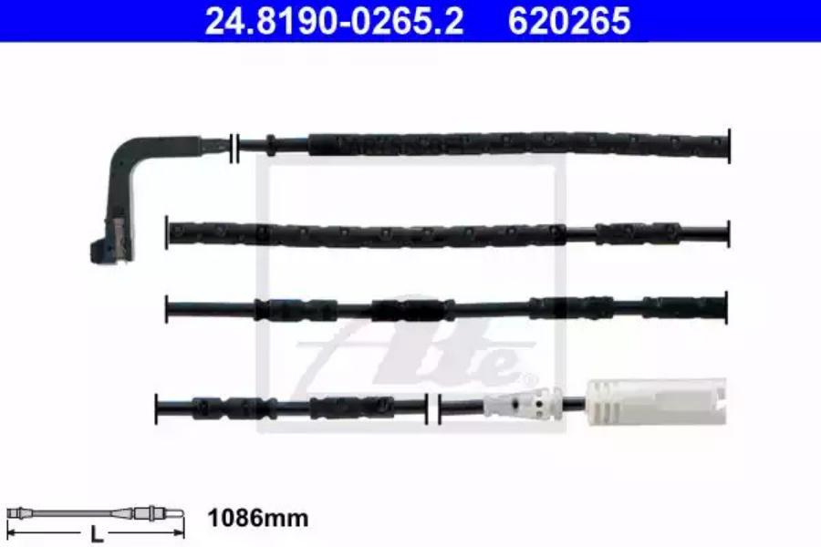 

Датчик износа задних тормозных колодок ATE 24.8190-0265.2