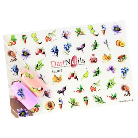 

Набор DartNails Слайдер-дизайн Art-Fashion Ягоды и фрукты №047, 3 шт.
