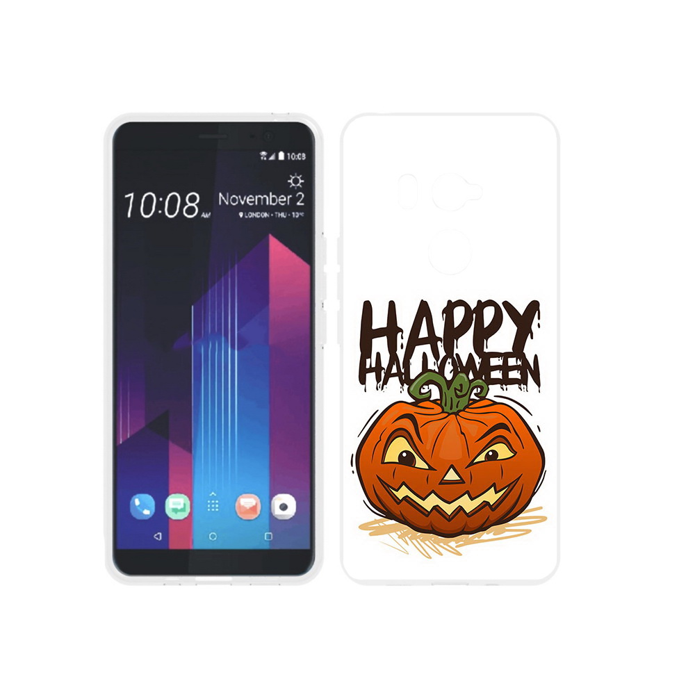 

Чехол MyPads Tocco для HTC U11 EYEs Хэллоуин счастливый, Прозрачный, Tocco