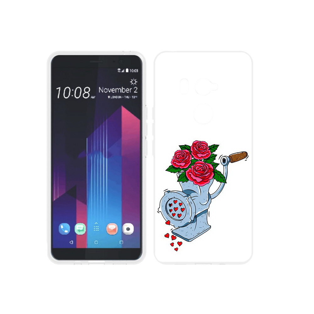 

Чехол MyPads Tocco для HTC U11 EYEs Цветочные сердца, Прозрачный, Tocco