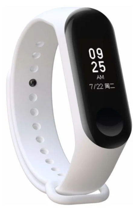 

Ремешок силиконовый для Xiaomi Mi Band 5 белый, j-56