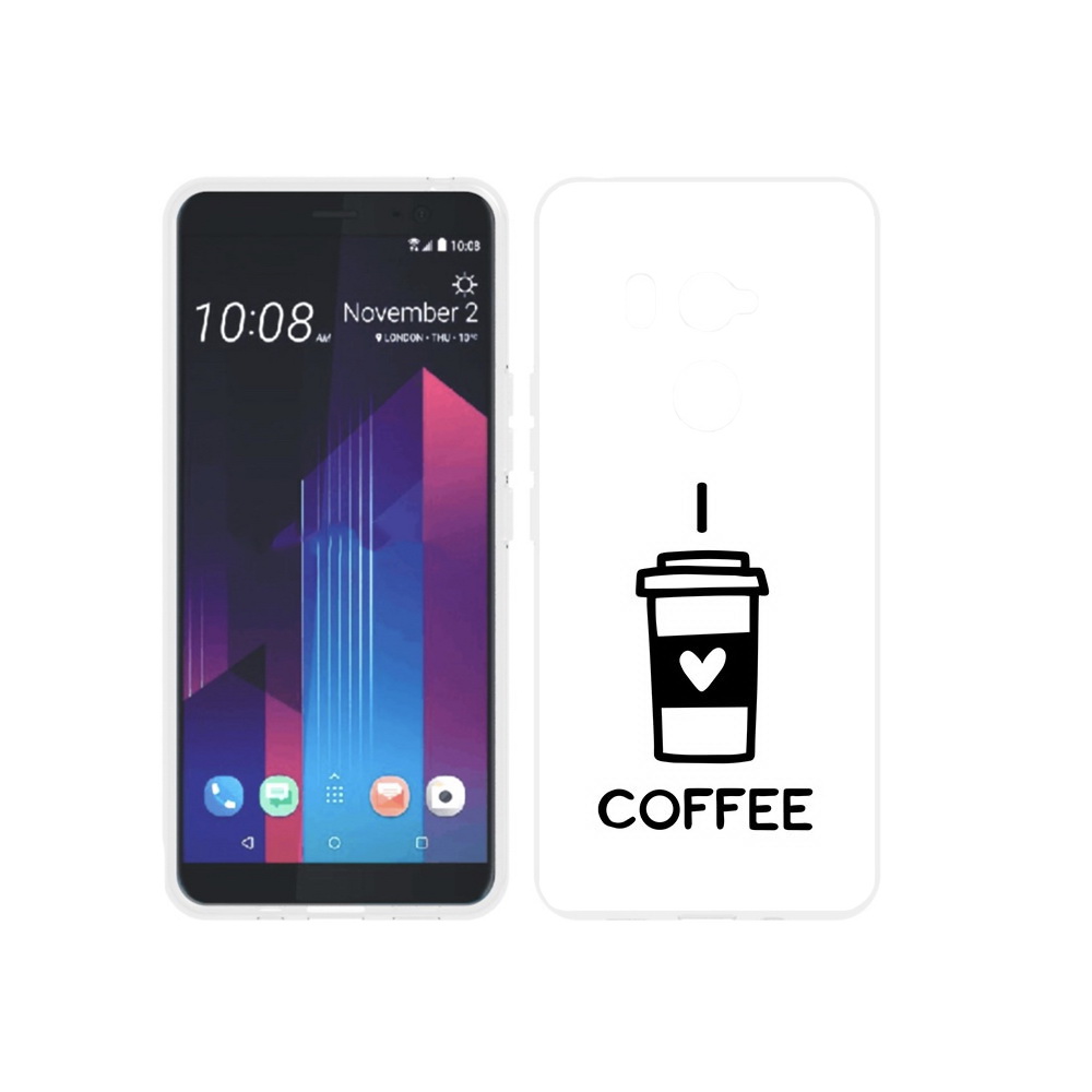 

Чехол MyPads Tocco для HTC U11 EYEs Я люблю кофе, Прозрачный, Tocco