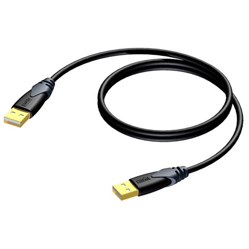 Кабель Procab USB A - USB A вилка-вилка 5м () черный