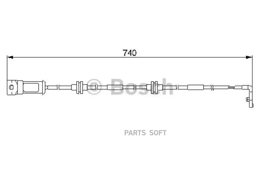 

Датчик износа тормозных колодок BOSCH 1987474933