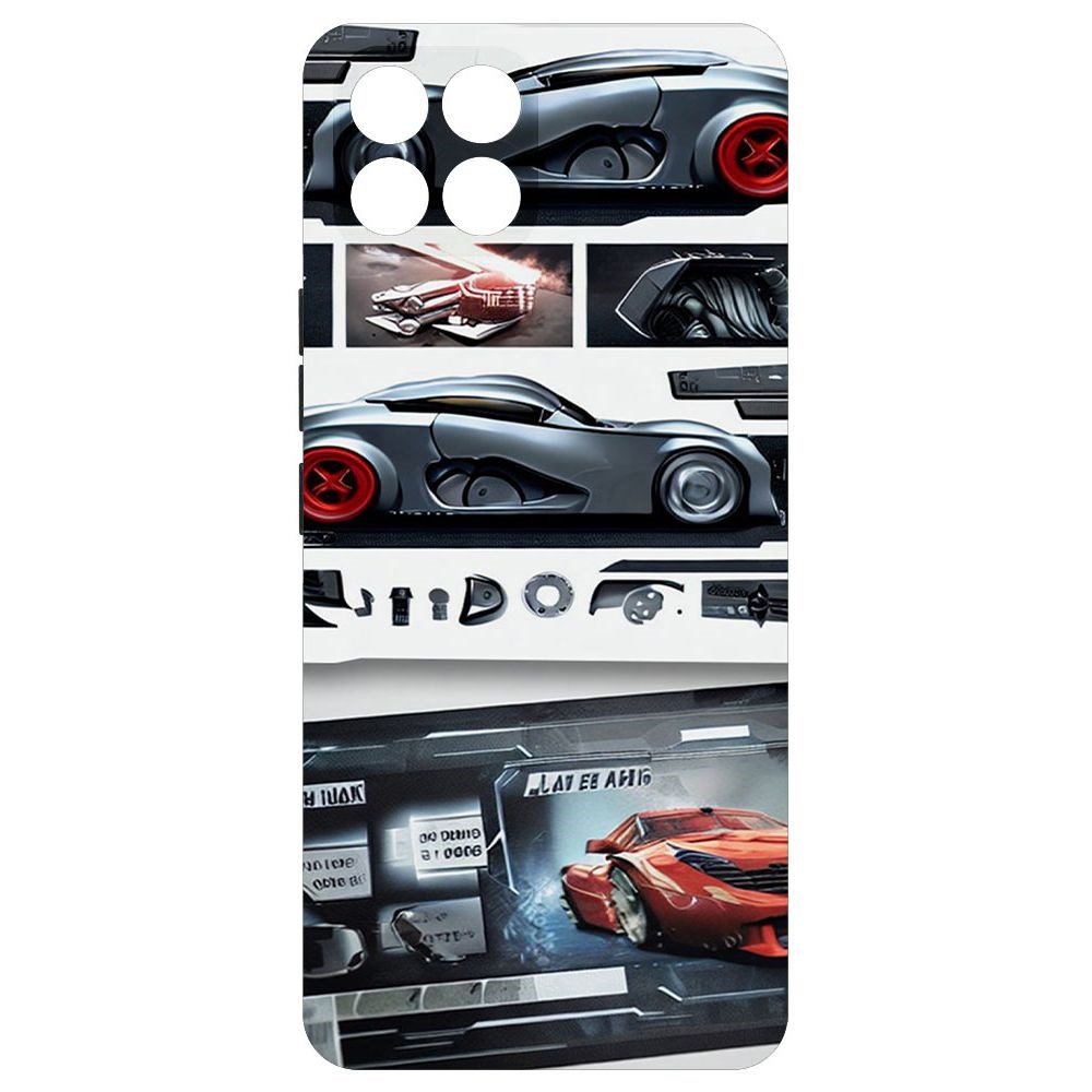 

Чехол-накладка Софт Гаражный постер для Infinix Smart 6 HD, Черный