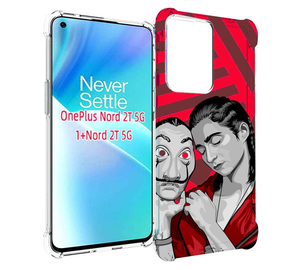 

Чехол MyPads Найроби-бумажного-дома для OnePlus Nord 2T, Прозрачный, Tocco