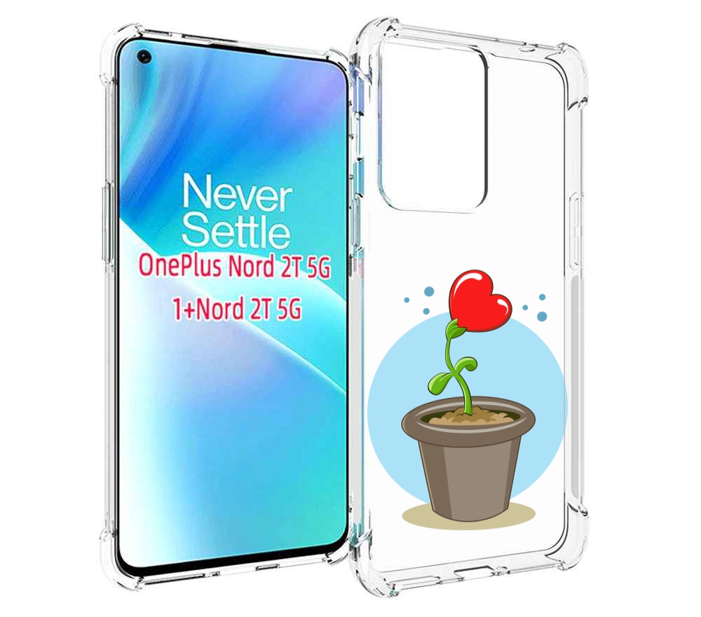 

Чехол MyPads Растение любви 14 февраля для OnePlus Nord 2T, Прозрачный, Tocco