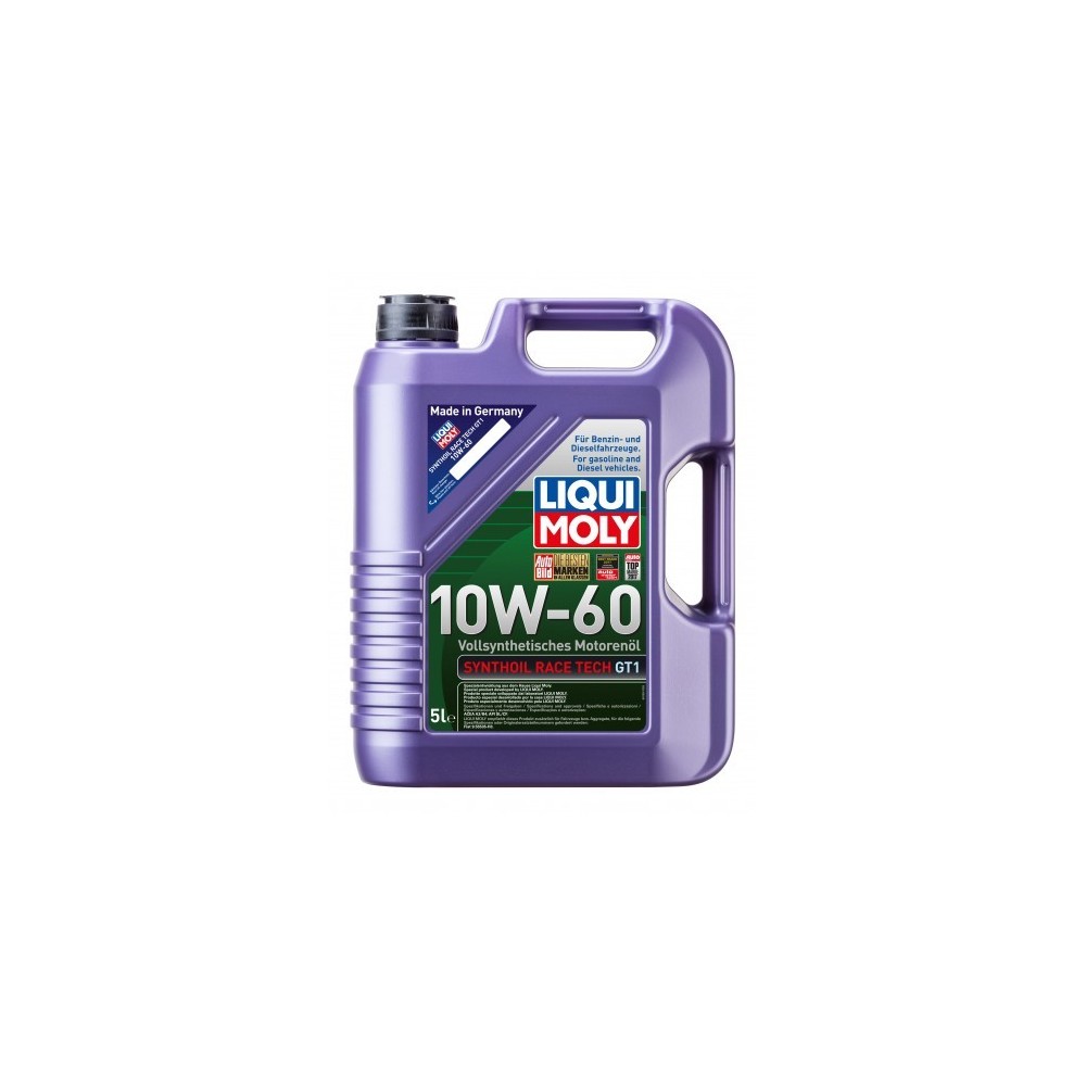 фото Моторное масло liqui moly synthoil race tech gt1 10w60 5 л