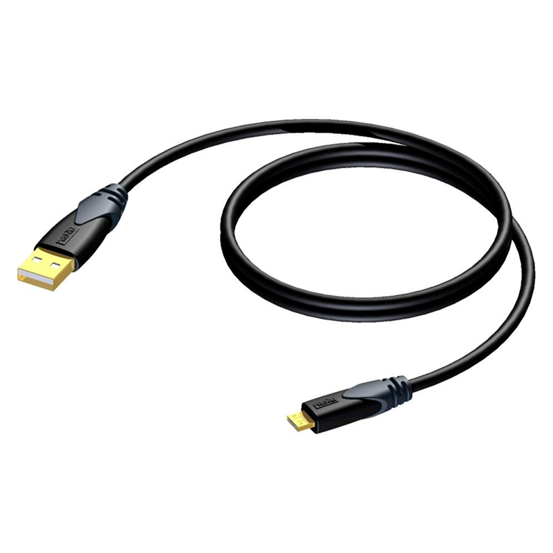 Кабель Procab USB A - USB micro B вилка-вилка 1.5м (CLD612/1.5 1.5m) черный