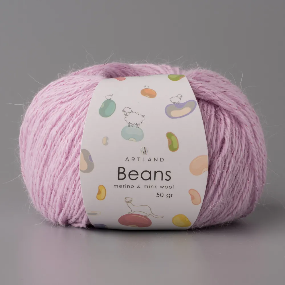 

Пряжа Artland Beans 5 мотков 240 м, 50 гр, цвет 03 розово-сиреневый, Розовый, beans5 NL