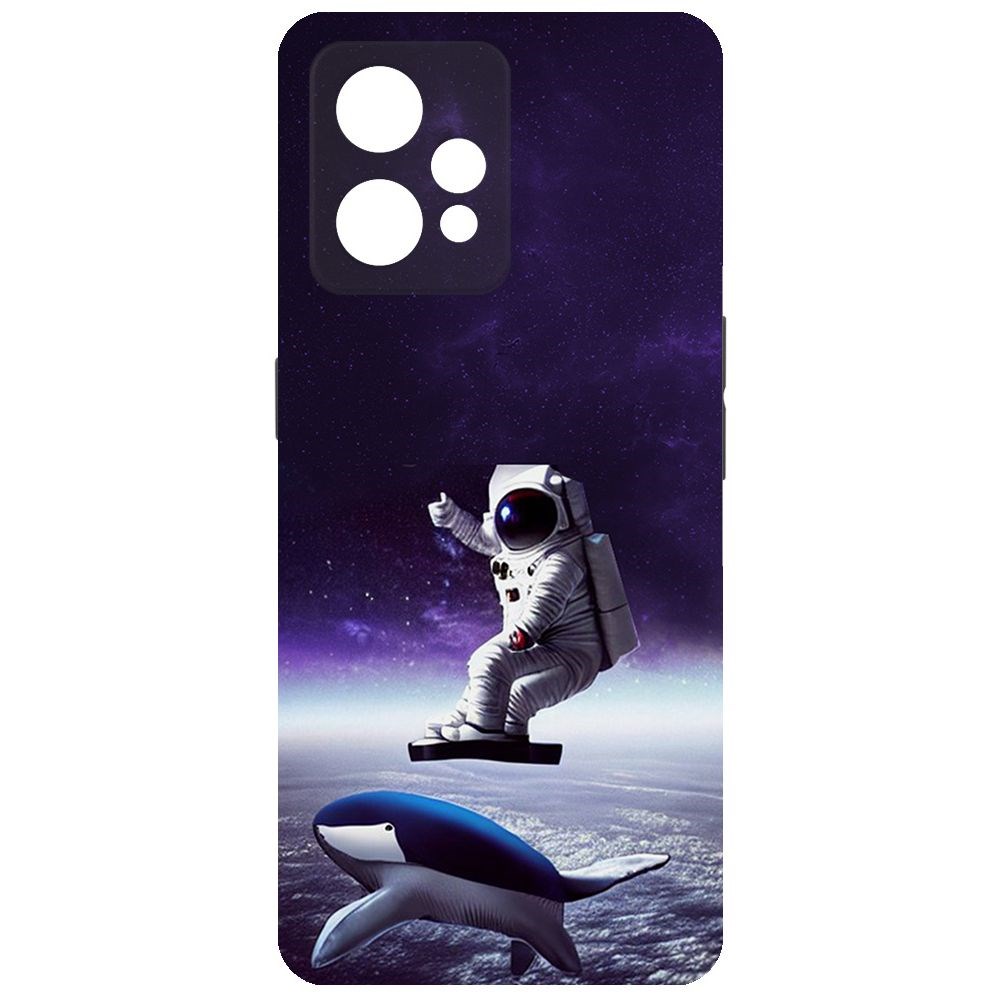 

Чехол-накладка Софт Спейсбордер для Realme 9 Pro+, Черный