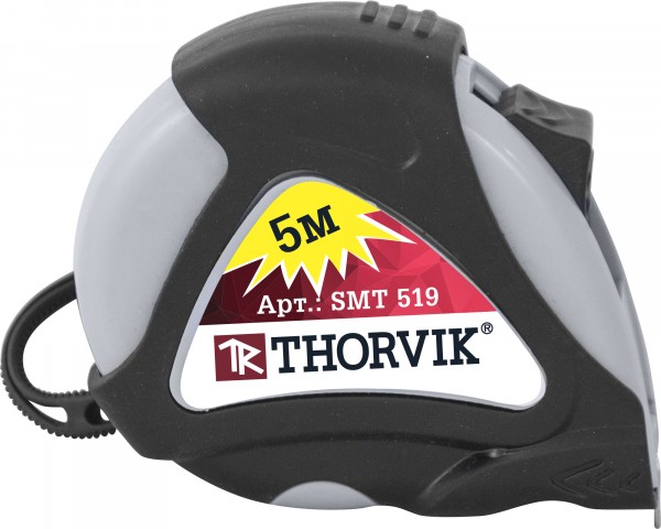 

Рулетка 5 м х 19 мм SMT519 Thorvik, 52389