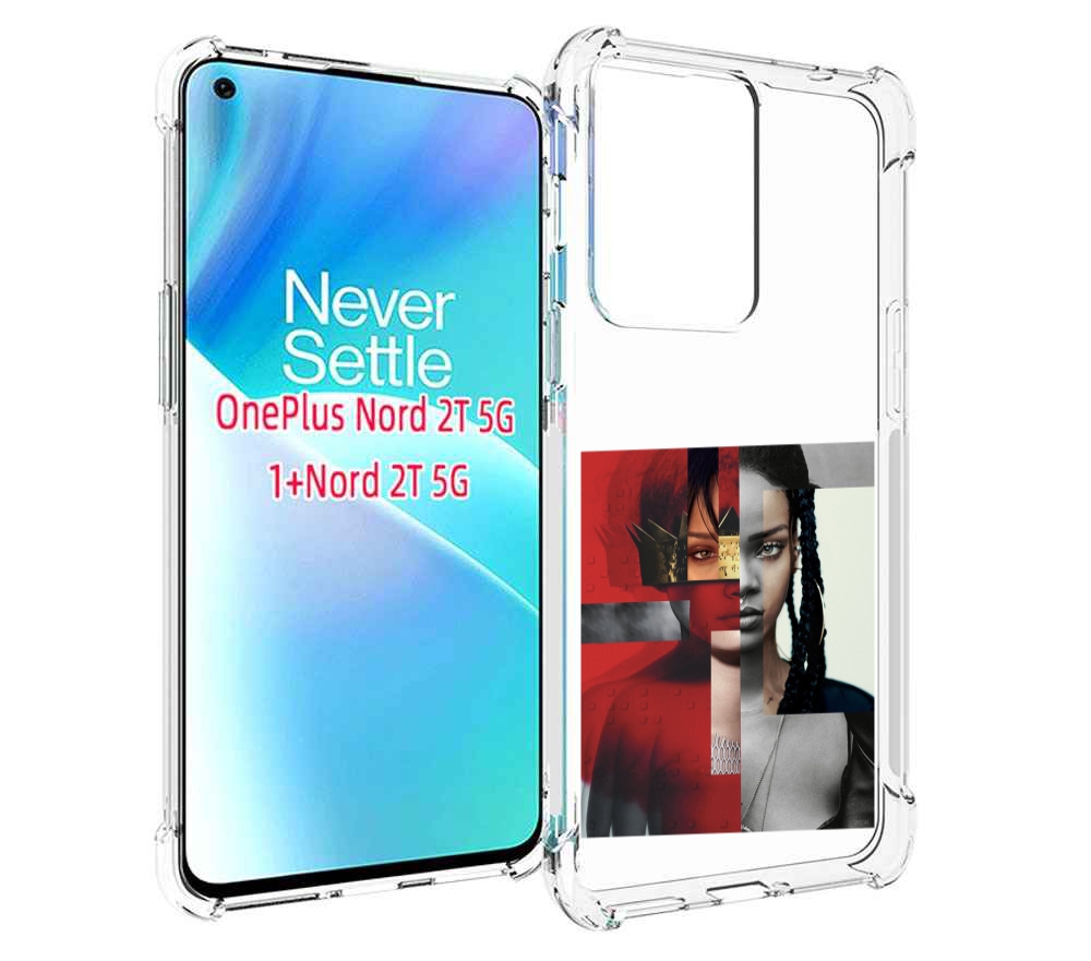 

Чехол MyPads Обложка-Рианна для OnePlus Nord 2T, Прозрачный, Tocco