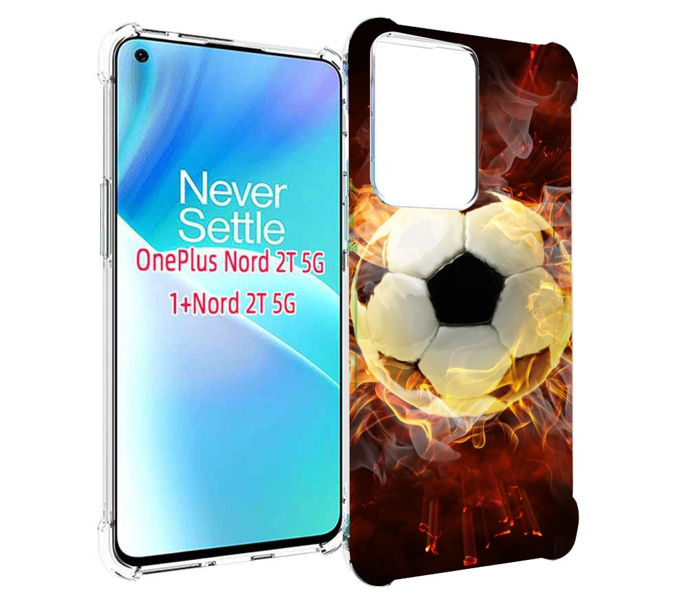 

Чехол MyPads Огненный-мяч для OnePlus Nord 2T, Прозрачный, Tocco