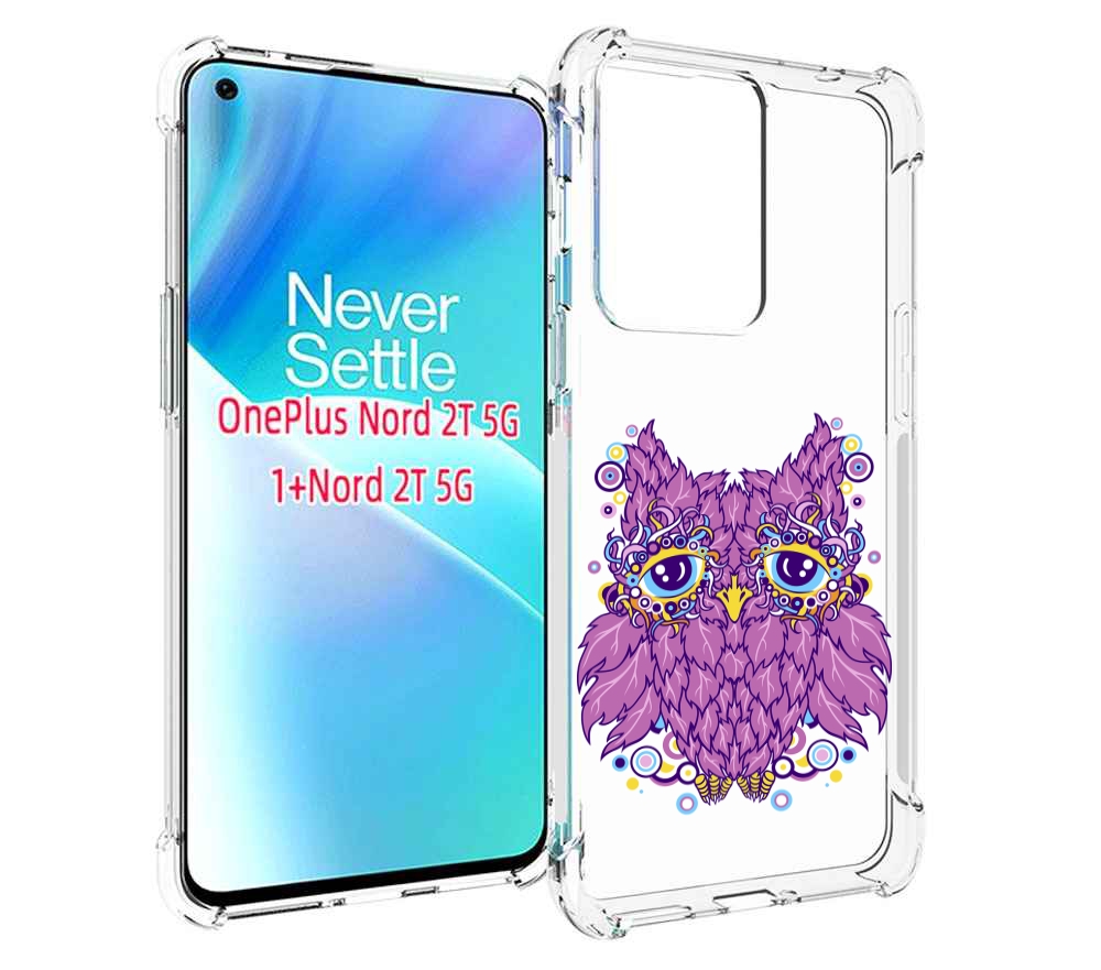

Чехол MyPads Розовая сова для OnePlus Nord 2T, Прозрачный, Tocco