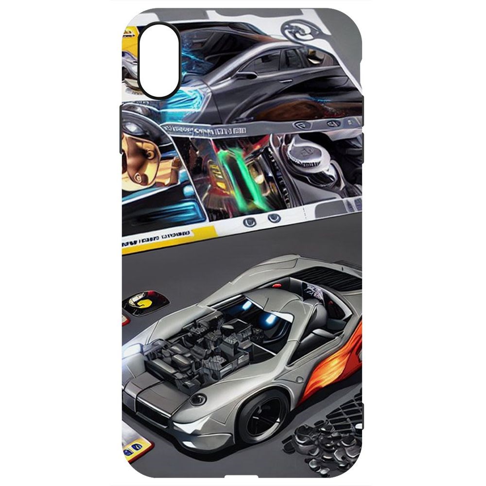 

Чехол-накладка Софт Постер для iPhone XS Max, Черный
