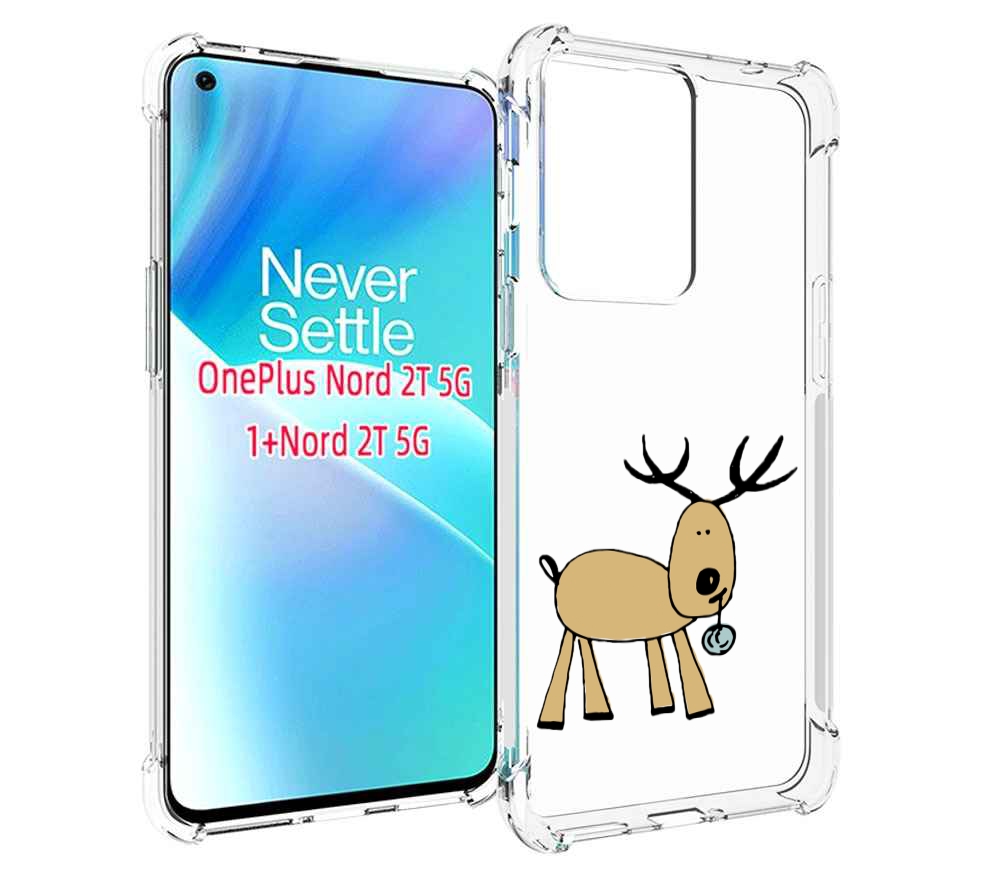 

Чехол MyPads Олень с шариком для OnePlus Nord 2T, Прозрачный, Tocco
