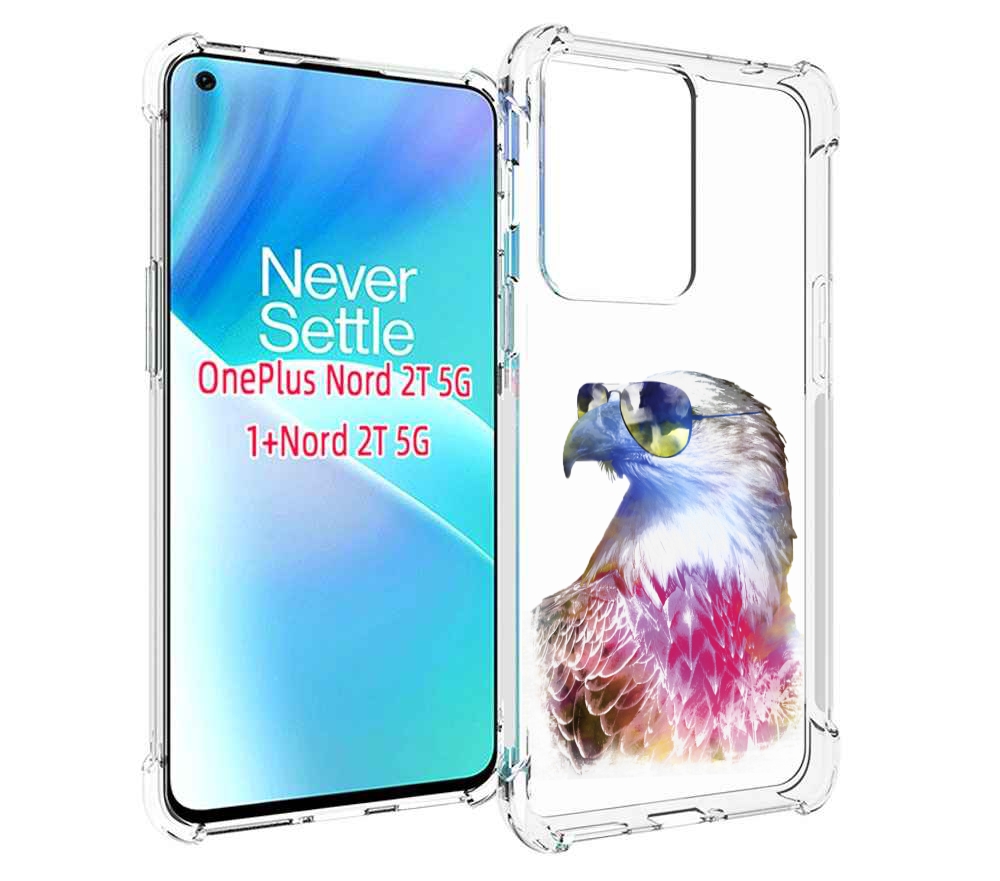 

Чехол MyPads Орел в очках для OnePlus Nord 2T, Прозрачный, Tocco