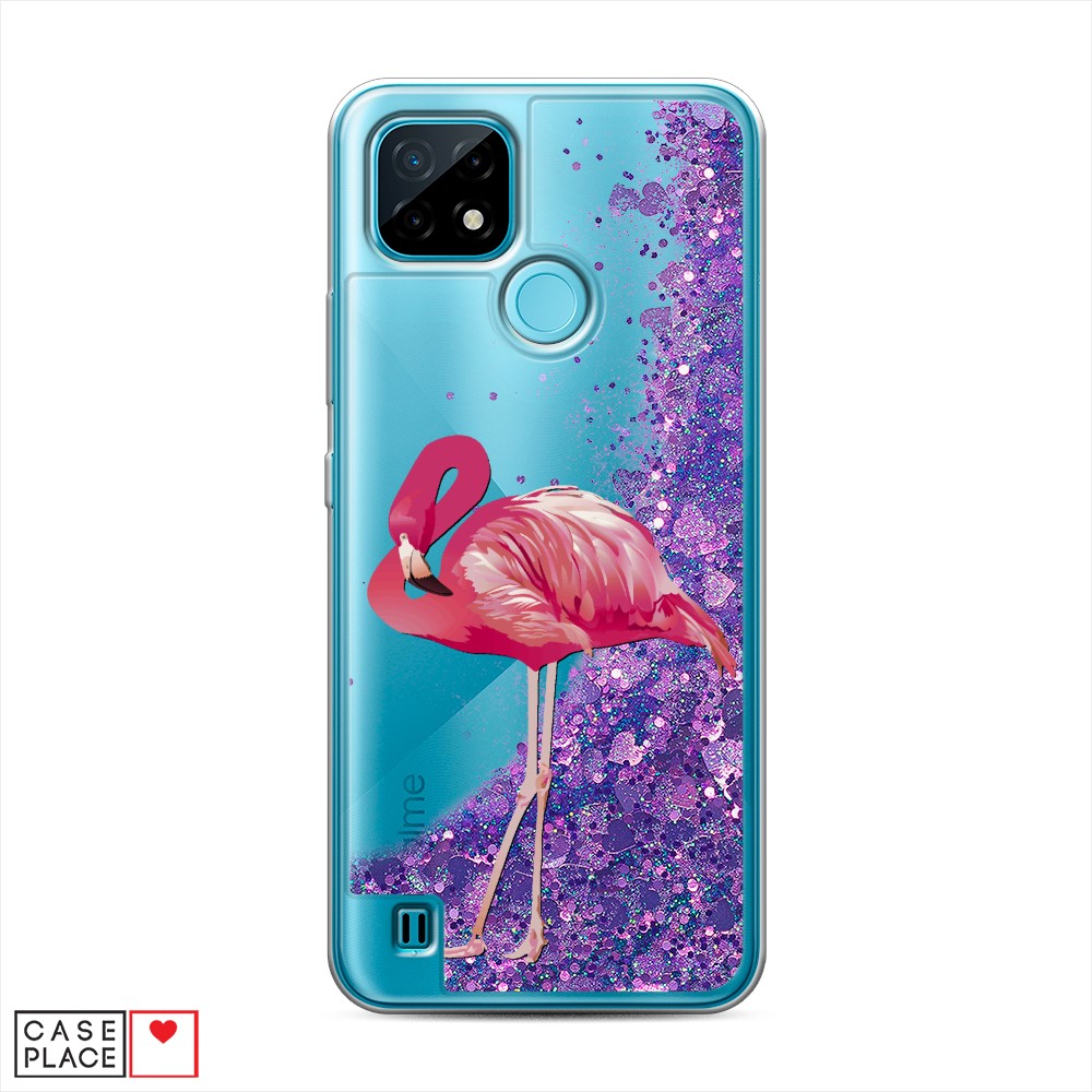 

Чехол Awog на Realme C21 "Застенчивый фламинго", Разноцветный, 254992-1
