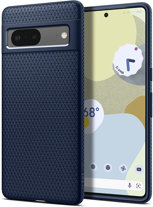 

Чехол Spigen Liquid Air (ACS04697) для Google Pixel 7 (Navy Blue), Синий