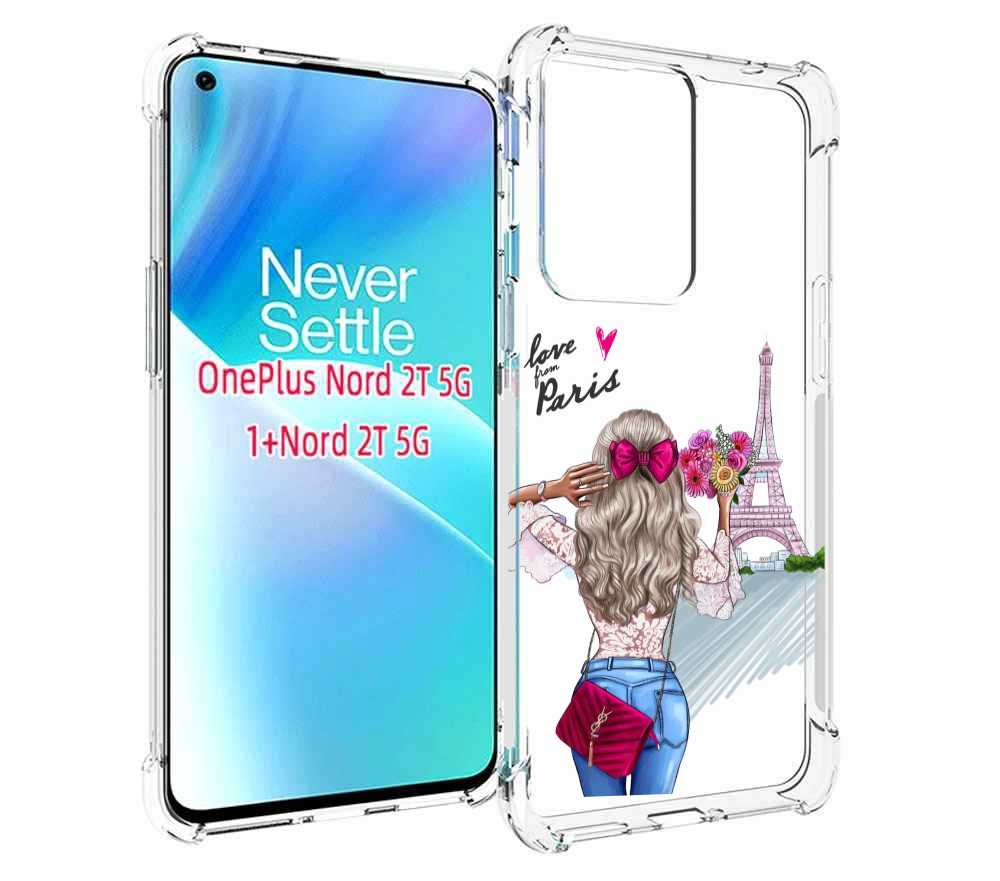 

Чехол MyPads Парижанка женский для OnePlus Nord 2T, Прозрачный, Tocco