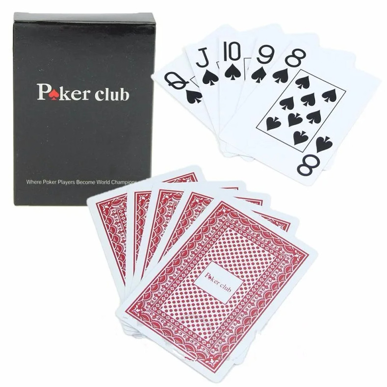 

Игральные карты Poker Club, красные